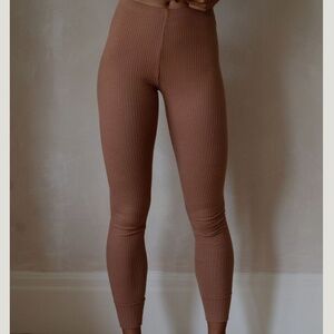 The Simple Folk The Ribbed Legging Womens 0 Cinnamon